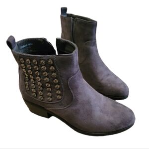 Gray booties